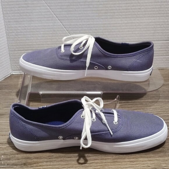 Keds Comfort Sneaker women's s sz 10 Purple stripes Streetwear Tennis Shoe - Picture 2 of 13